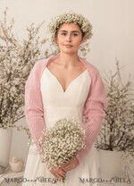 BRIDE bolero, robes, garter WEDDING BOLERO & SHRUGS Pink Wedding bolero  Shrug Women Wedding, Bridal Sweater Cover, Jacket for Bride,  Bridal Blouse Bridal Shrug 4