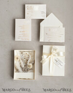 WEDDING INVITATIONS Invitations for VIP/ boxed Invites for Parents Natural Dried Flowers Wedding Invitations in velvet box, Plexi Glamour Boxed Wedding Invitation Suite Luxury, Romantic Velvet Wedding Cards, Bespoke Golden Invites29