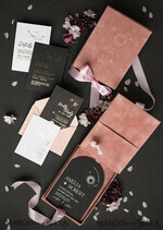 WEDDING INVITATIONS Invitations for VIP/ boxed Invites for Parents Arch Acrylic  Wedding Invitations in velvet box, Black Plexi Glamour Wedding Invitation Suite Luxury Box, Moon Stars Elegant Velvet Wedding Cards34