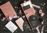WEDDING INVITATIONS Invitations for VIP/ boxed Invites for Parents Arch Acrylic  Wedding Invitations in velvet box, Black Plexi Glamour Wedding Invitation Suite Luxury Box, Moon Stars Elegant Velvet Wedding Cards34