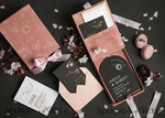 WEDDING INVITATIONS Invitations for VIP/ boxed Invites for Parents Arch Acrylic  Wedding Invitations in velvet box, Black Plexi Glamour Wedding Invitation Suite Luxury Box, Moon Stars Elegant Velvet Wedding Cards34