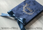 WEDDING INVITATIONS Invitations for VIP/ boxed Invites for Parents Vip Navy Blue Gold Foil Wedding Invitations in velvet box, Plexi Glamour Wedding Invitation Suite Luxury Box, Romantic Velvet Wedding Cards, Bespoke Golden Invites29