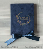 WEDDING INVITATIONS Invitations for VIP/ boxed Invites for Parents Vip Navy Blue Gold Foil Wedding Invitations in velvet box, Plexi Glamour Wedding Invitation Suite Luxury Box, Romantic Velvet Wedding Cards, Bespoke Golden Invites29