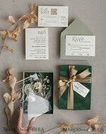 WEDDING INVITATIONS Invitations for VIP/ boxed Invites for Parents Natural Dried Flowers Wedding Invitations in velvet box, Plexi Glamour Boxed Wedding Invitation Suite Luxury, Romantic Velvet Wedding Cards, Bespoke Golden Invites27