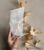 WEDDING INVITATIONS Invitations for VIP/ boxed Invites for Parents Natural Dried Flowers Wedding Invitations in velvet box, Plexi Glamour Boxed Wedding Invitation Suite Luxury, Romantic Velvet Wedding Cards, Bespoke Golden Invites27