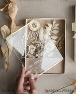 WEDDING INVITATIONS Invitations for VIP/ boxed Invites for Parents Natural Dried Flowers Wedding Invitations in velvet box, Plexi Glamour Boxed Wedding Invitation Suite Luxury, Romantic Velvet Wedding Cards, Bespoke Golden Invites41
