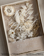 WEDDING INVITATIONS Invitations for VIP/ boxed Invites for Parents Natural Dried Flowers Wedding Invitations in velvet box, Plexi Glamour Boxed Wedding Invitation Suite Luxury, Romantic Velvet Wedding Cards, Bespoke Golden Invites41