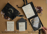 WEDDING INVITATIONS Invitations for VIP/ boxed Invites for Parents Black Boxed Wedding Invitation set 3D Golden Plexi Wedding Invitation Suite Luxury Box, Elegant Boho Velvet Wedding Cards, Bespoke Golden Invites15