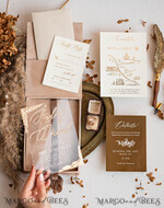 WEDDING INVITATIONS Invitations for VIP/ boxed Invites for Parents Luxury Gold Foil Wedding Invitation Box, Acrylic invitation in Velvet Box, Romantic Velvet Wedding Cards, Bespoke Golden Wedding Stationery, Luxury  Invitations33