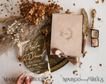 WEDDING INVITATIONS Invitations for VIP/ boxed Invites for Parents Luxury Gold Foil Wedding Invitation Box, Acrylic invitation in Velvet Box, Romantic Velvet Wedding Cards, Bespoke Golden Wedding Stationery, Luxury  Invitations33