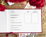 WEDDING GUEST BOOKS Velvet Instax Guestbook Luxury Burgundy Instax velvet Wedding GuestBook Gold, Large Instant Wedding Guest Book, Marsala Polaroid velvet Guestbook9