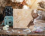 WEDDING GUEST BOOKS Velvet Instax Guestbook beige Instax velvet Wedding GuestBook Gold, Large Instant Wedding Guest Book, Polaroid velvet Guestbook Nude Golden wedding7