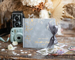 WEDDING GUEST BOOKS Velvet Instax Guestbook Personalised light grey Instax velvet Wedding GuestBook Gold, Large Instant Wedding Guest Book, Polaroid velvet Guestbook Golden wedding6