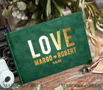 WEDDING GUEST BOOKS Velvet Instax Guestbook Luxury Emeral Green Instax velvet Wedding GuestBook Gold, Large Instant Wedding Guest Book, Greenery Gold Polaroid velvet Guestbook5