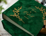 WEDDING GUEST BOOKS Velvet Instax Guestbook Boho green Pink Instax velvet Wedding GuestBook Gold, Velvet photo box Instant Wedding Guest Book, Polaroid velvet Guestbook Pink photo box Golden wedding17