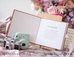 WEDDING GUEST BOOKS Velvet Instax Guestbook Luxury Blush Pink Instax velvet Wedding GuestBook Gold, Large Instant Wedding Guest Book, Polaroid velvet Guestbook Pink Golden wedding10