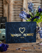 WEDDING GUEST BOOKS Velvet Instax Guestbook Luxury  Navy Blue Instax velvet Wedding GuestBook Gold, Large Instant Wedding Guest Book, Polaroid velvet Guestbook5