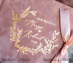 WEDDING GUEST BOOKS Velvet Instax Guestbook Luxury Blush Pink Instax velvet Wedding GuestBook Gold, Large Instant Wedding Guest Book, Polaroid velvet Guestbook Pink Golden wedding9