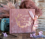 WEDDING GUEST BOOKS Velvet Instax Guestbook Luxury Blush Pink Instax velvet Wedding GuestBook Gold, Large Instant Wedding Guest Book, Polaroid velvet Guestbook Pink Golden wedding9