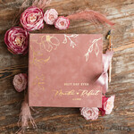 WEDDING GUEST BOOKS Velvet Instax Guestbook Boho Blush Pink Instax velvet Wedding GuestBook Gold, Velvet photo box Instant Wedding Guest Book, Polaroid velvet Guestbook Pink photo box Golden wedding14