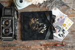 WEDDING GUEST BOOKS Velvet Instax Guestbook Black Boho Instax velvet Wedding GuestBook Gold, Black Instant Wedding Guest Book, Polaroid velvet Guestbook Black Golden wedding8