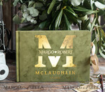WEDDING GUEST BOOKS Velvet Instax Guestbook Luxury Olive Blue Instax velvet Wedding GuestBook Gold, Large Instant Wedding Guest Book, Tuscany Polaroid velvet Guestbook9