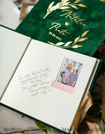 WEDDING GUEST BOOKS Velvet Instax Guestbook Boho green Pink Instax velvet Wedding GuestBook Gold, Velvet photo box Instant Wedding Guest Book, Polaroid velvet Guestbook Pink photo box Golden wedding10