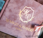WEDDING GUEST BOOKS Velvet Instax Guestbook Boho Blush Pink Instax velvet Wedding GuestBook Gold, Large Instant Wedding Guest Book, Polaroid velvet Guestbook Pink Golden wedding11