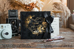 WEDDING GUEST BOOKS Velvet Instax Guestbook Black Boho Instax velvet Wedding GuestBook Gold, Black Instant Wedding Guest Book, Polaroid velvet Guestbook Black Golden wedding8