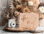 HOCHZEITS-GÄSTEBÜCHER Samtkissen Instax Gästebuch beige Gold personalisiertes Hochzeitsgäste Buch und Bogen Acryl Instax Schild, Samt Erinnerungsfoto Buch und klares Schild Set Herbsthochzeit, Polaroid Samt Gästebuch & Plexi Instax Schild Set17