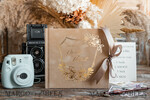 WEDDING GUEST BOOKS Velvet Instax Guestbook Nude Boho  Instax velvet Wedding GuestBook Gold, Beige Instant Wedding Guest Book, Polaroid velvet Guestbook  Taupe Golden wedding10
