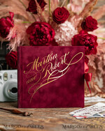 WEDDING GUEST BOOKS Velvet Instax Guestbook Luxury Instax velvet Wedding GuestBook Gold, Large Instant Wedding Guest Book, Polaroid velvet Guestbook Olive tuscany wedding10