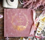 WEDDING GUEST BOOKS Velvet Instax Guestbook Boho Blush Pink Instax velvet Wedding GuestBook Gold, Large Instant Wedding Guest Book, Polaroid velvet Guestbook Pink Golden wedding9