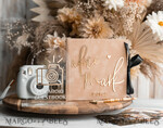 WEDDING GUEST BOOKS Velvet Instax Guestbook beige Gold Presonalised Wedding Guest Book and arch acrylic Instax Sign Black Pages, Velvet Memory Photo Booh Book and Clear Sign Set  Fall Wedding, Polaroid velvet Guest book & Plexi Instax Sign set11