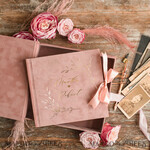 WEDDING GUEST BOOKS Velvet Instax Guestbook Luxury Blush Pink Instax velvet Wedding Guest Book Gold, Velvet photo box Instant Wedding Guest Book, Polaroid velvet Guest book Pink photo box Golden wedding10