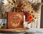 WEDDING GUEST BOOKS Velvet Instax Guestbook terracotta Gold Presonalised Wedding Guest Book, Velvet Memory Photo Booh Book, Fall Wedding, Polaroid velvet Guest book 17