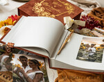 WEDDING GUEST BOOKS Velvet Instax Guestbook terracotta Gold Presonalised Wedding Guest Book, Velvet Memory Photo Booh Book, Fall Wedding, Polaroid velvet Guest book 17