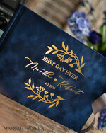 WEDDING GUEST BOOKS Velvet Instax Guestbook Luxury  Navy Blue Instax velvet Wedding GuestBook Gold, Large Instant Wedding Guest Book, Polaroid velvet Guestbook7