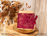 HOCHZEITS-GÄSTEBÜCHER Samtkissen Instax Gästebuch Boho Burgunder Instax Samt Hochzeits-Gästebuch Gold, Großes Instant Hochzeits-Gästebuch, Kastanienbraunes Polaroid Samt-Gästebuch Marsala Golden Hochzeit12