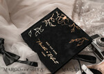 HOCHZEITS-GÄSTEBÜCHER Samtkissen Instax Gästebuch Schwarzes Boho Instax Samt Hochzeits-Gästebuch Gold, Schwarzes Halloween Sofort-Hochzeits-Gästebuch, Polaroid Samt-Gästebuch Schwarz Goldene Hochzeit17