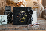 WEDDING GUEST BOOKS Velvet Instax Guestbook Black Boho Instax velvet Wedding GuestBook Gold, Black Instant Wedding Guest Book, Polaroid velvet Guestbook Black Golden wedding8