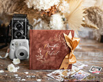HOCHZEITS-GÄSTEBÜCHER Samtkissen Instax Gästebuch Terracotta Boho Instax Samt Hochzeits-Gästebuch Gold, Gebranntes Orange Sofort-Hochzeits-Gästebuch, Polaroid Samt Gästebuch Rost Golden Hochzeit8