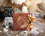 HOCHZEITS-GÄSTEBÜCHER Samtkissen Instax Gästebuch Terracotta Boho Instax Samt Hochzeits-Gästebuch Gold, Gebranntes Orange Sofort-Hochzeits-Gästebuch, Polaroid Samt Gästebuch Rost Golden Hochzeit8