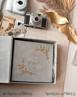 WEDDING GUEST BOOKS Velvet Instax Guestbook Grey Gold  Presonalised Wedding Guest Book, Velvet Memory Photo  Wedding , Luxury Wedding Guest Book, Polaroid velvet Guest book15