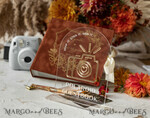 WEDDING GUEST BOOKS Velvet Instax Guestbook terracotta Gold Presonalised Wedding Guest Book and arch acrylic Instax Sign, Velvet Memory Photo Booh Book and Clear Sign Set  Fall Wedding, Polaroid velvet Guest book & Plexi Instax Sign set29