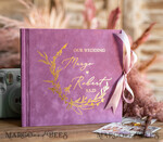 WEDDING GUEST BOOKS Velvet Instax Guestbook Boho Lilac Instax velvet Wedding GuestBook Gold, Large Instant Wedding Guest Book, Polaroid velvet Guestbook Lilac Golden wedding11