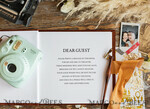 HOCHZEITS-GÄSTEBÜCHER Samtkissen Instax Gästebuch Terracotta Boho Instax Samt Hochzeits-Gästebuch Gold, Burnt Orange Sofort-Hochzeits-Gästebuch, Polaroid Samt Gästebuch Rost Golden Hochzeit8