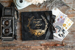 WEDDING GUEST BOOKS Velvet Instax Guestbook Black Boho Instax velvet Wedding GuestBook Gold, Black Instant Wedding Guest Book, Polaroid velvet Guestbook Black Golden wedding8