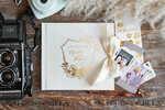 WEDDING GUEST BOOKS Velvet Instax Guestbook Personalised Ivory Instax velvet Wedding GuestBook Gold, Large Instant Wedding Guest Book, Polaroid velvet Guestbook Golden wedding8