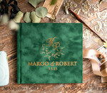 WEDDING GUEST BOOKS Velvet Instax Guestbook Emeral Green  Blue Instax velvet Wedding GuestBook Gold, Large Instant Wedding Guest Book, Polaroid velvet Guestbook8